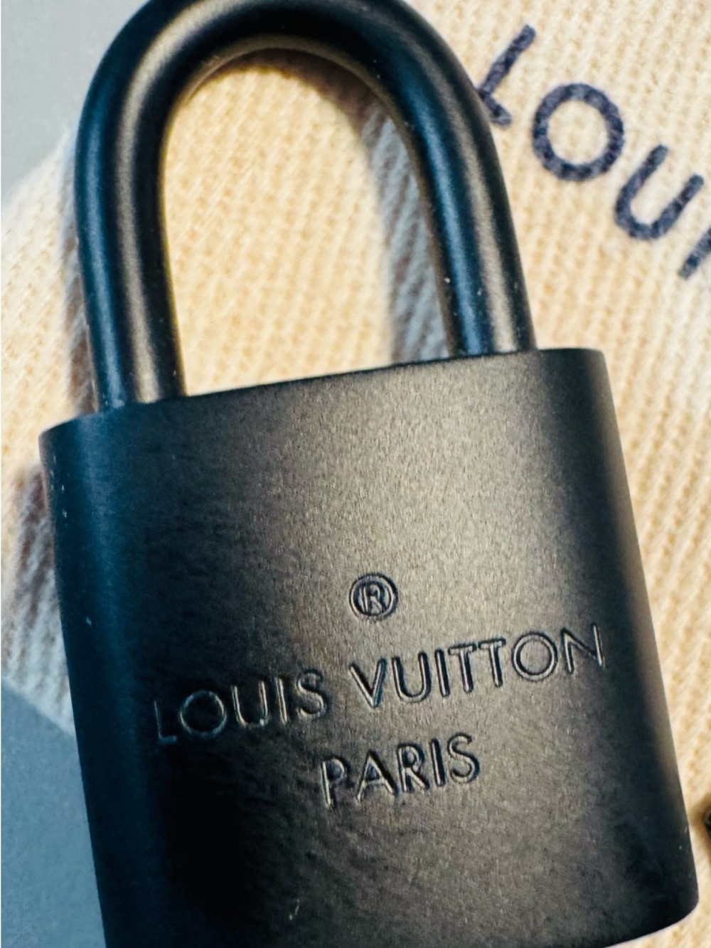 Louis Vuitton Black Matte Padlock
